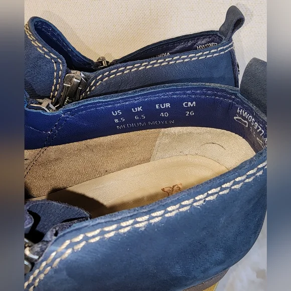 Hush Puppies Blue Ankle Boots - Picture 5 of 6